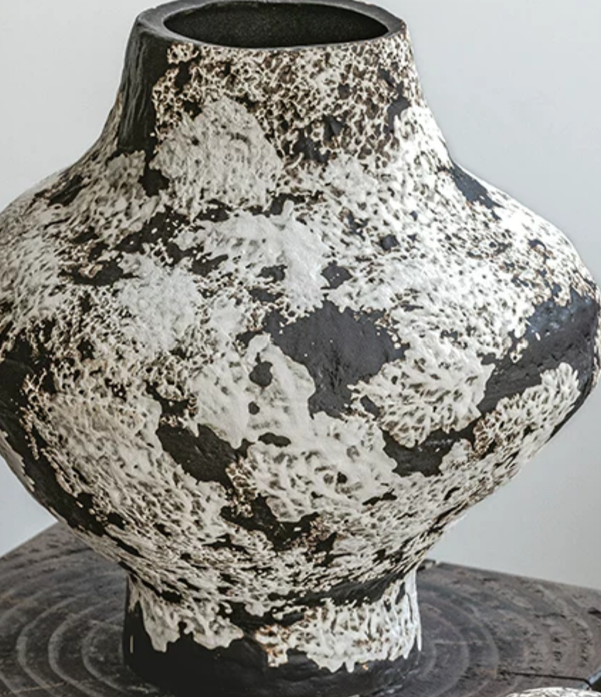 Jingdezhen Wabi-Sabi Textured Ceramic Vase — Rustic Zen Stoneware, 3 Styles