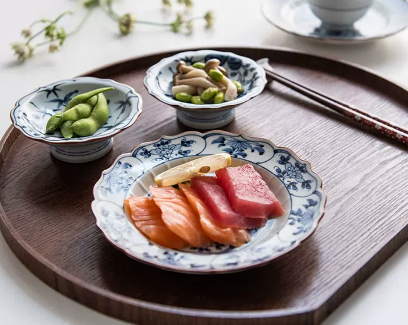 Japanese Imari Blue & White Porcelain Tableware
