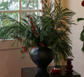 Wabi-Sabi Black Handmade Ceramic Vase – Pyracantha & Table Floral
