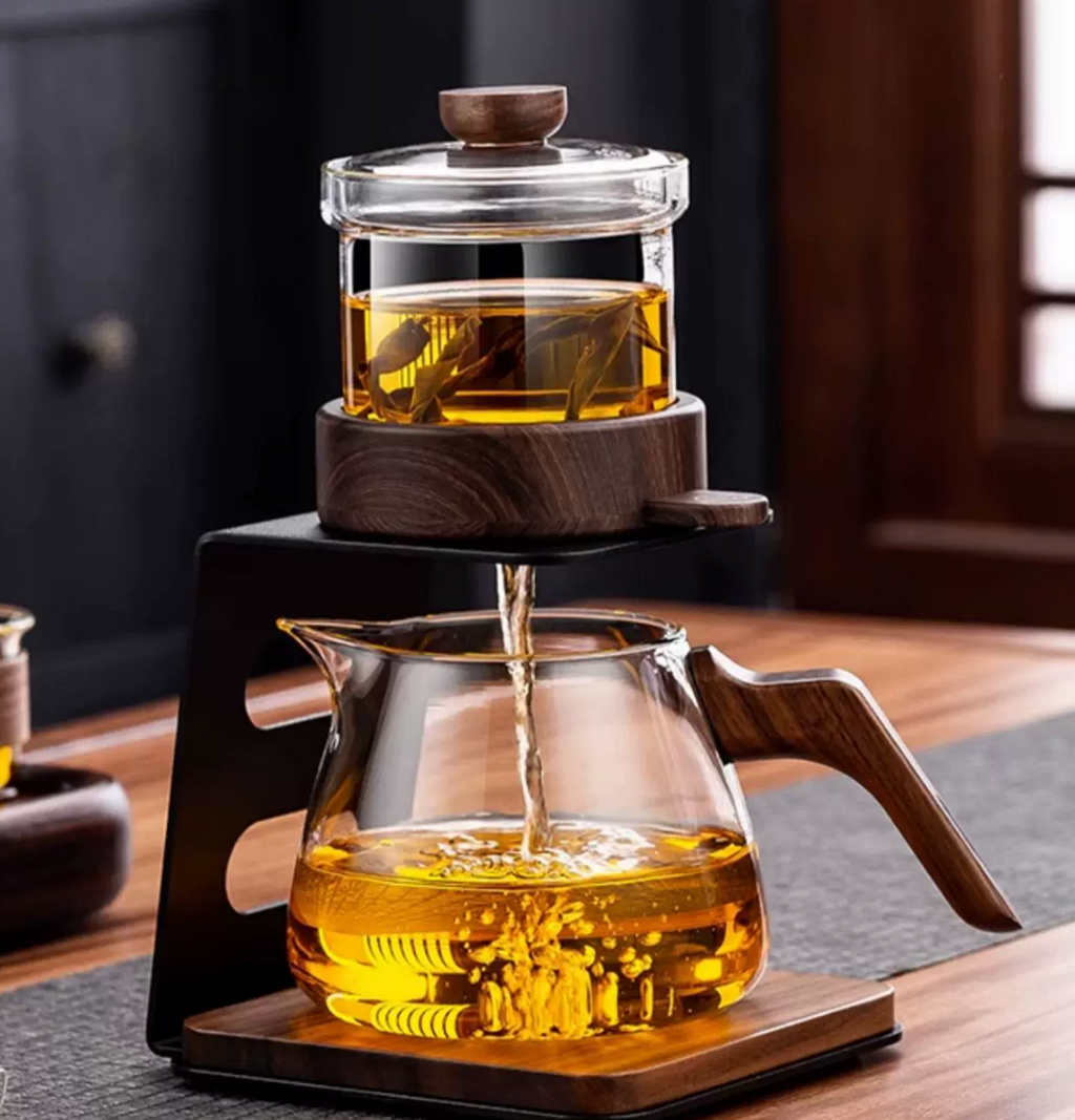 Automatic Heat-Resistant Glass Teapot Set — Luxury Lazy Gongfu Tea Set