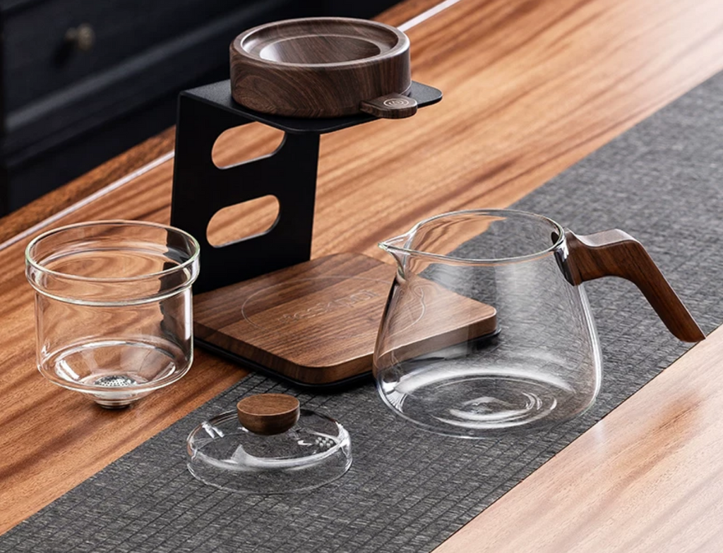 Automatic Heat-Resistant Glass Teapot Set — Luxury Lazy Gongfu Tea Set