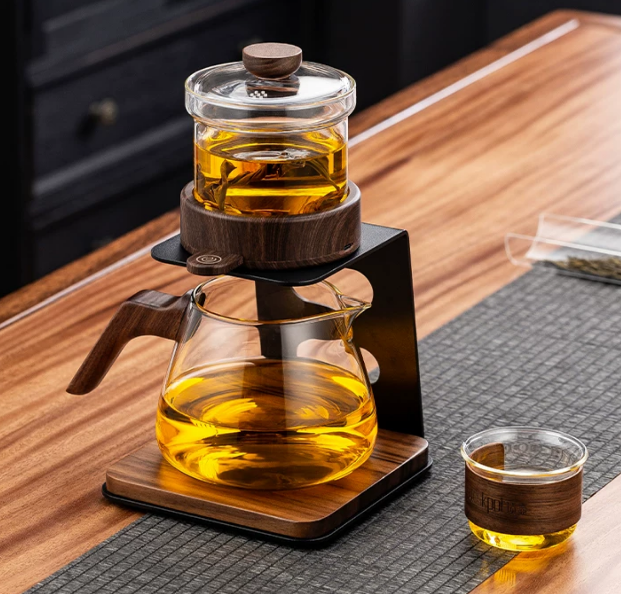 Automatic Heat-Resistant Glass Teapot Set — Luxury Lazy Gongfu Tea Set